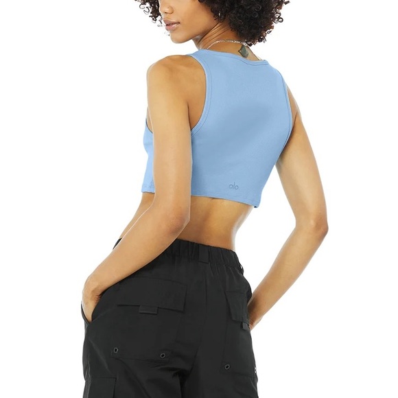 Ribbed vibe tank blue skies NWOT - Picture 4 of 4